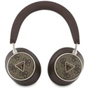 Wireless over-ear headphones Guess 4G Triangle Logo ENC brown