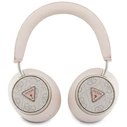 Wireless over-ear headphones Guess 4G Triangle Logo ENC pink