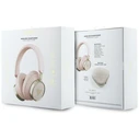 Wireless over-ear headphones Guess 4G Triangle Logo ENC pink