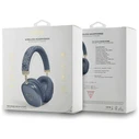 Wireless over-ear headphones Guess 4G Triangle Logo blue