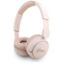 Wireless over-ear headphones Guess Metal Logo Script pink