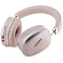 Wireless over-ear headphones Guess Metallic Triangle Logo pink