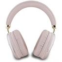 Wireless over-ear headphones Guess Metallic Triangle Logo pink