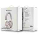 Wireless over-ear headphones Guess Metallic Triangle Logo pink