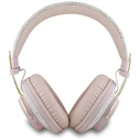 Wireless over-ear headphones Guess ENC Metal 4G Logo pink