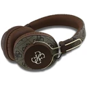 Wireless over-ear headphones Guess ENC Metal 4G Logo brown