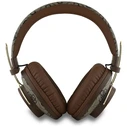Wireless over-ear headphones Guess ENC Metal 4G Logo brown