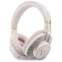 Wireless over-ear headphones Guess Triangle Logo ENC pink