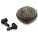Wireless TWS in-ear headphones ENC Guess 4G Classic Metal Logo brown