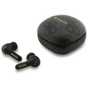 Wireless TWS in-ear headphones ENC Guess 4G Classic Metal Logo black