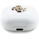 Wireless TWS in-ear headphones Guess 4G Metal Logo white