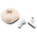 Wireless TWS in-ear headphones Guess 4G Metal Logo pink
