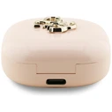 Wireless TWS in-ear headphones Guess 4G Metal Logo pink