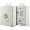 Wireless TWS in-ear headphones Guess 4G Metal Logo pink
