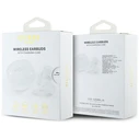 Wireless TWS in-ear headphones Guess Flat Classic Logo Electroplated white