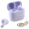 Wireless TWS in-ear headphones Guess Glossy Effect Printed Classic Logo & Charm lavender