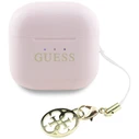Wireless TWS in-ear headphones Guess Glossy Effect Printed Classic Logo & Charm pink