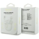 Wireless TWS in-ear headphones Guess Gold Line Triangle white