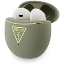 Wireless TWS in-ear headphones Guess Gold Line Triangle khaki