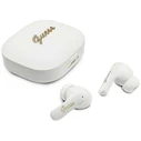 Wireless TWS in-ear headphones Guess Script Metal Logo white
