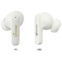 Wireless TWS in-ear headphones Guess Script Metal Logo white