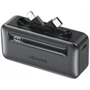 USAMS XB-Series CD233 5000mAh PD 20W Power Bank with USB-C / Lightning Cable Silver