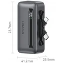 USAMS XB-Series CD233 5000mAh PD 20W Power Bank with USB-C / Lightning Cable Silver