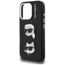 Karl Lagerfeld FW Grained Karl & Choupette Heads Pins Apple iPhone 16 Pro Max black