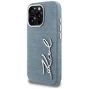 Karl Lagerfeld FW Jeans Signature Logo Apple iPhone 16 Pro Max blue