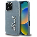 Karl Lagerfeld FW Jeans Signature Logo Apple iPhone 16 Pro blue