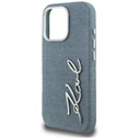 Karl Lagerfeld FW Jeans Signature Logo Apple iPhone 16 Pro blue