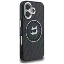 Karl Lagerfeld IML Choupette Head Logo MagSafe Apple iPhone 16 black