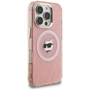 Karl Lagerfeld IML Choupette Head Logo MagSafe Apple iPhone 16 Pro Max pink