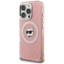 Karl Lagerfeld IML Choupette Head Logo MagSafe Apple iPhone 16 Pro pink