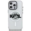 Karl Lagerfeld IML Choupette Sketch Logo MagSafe Apple iPhone 16 Pro Max clear