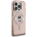 Karl Lagerfeld IML Choupette Sketch Logo MagSafe Apple iPhone 16 Pro Max pink
