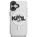 Karl Lagerfeld IML Choupette Sketch Logo MagSafe Apple iPhone 16 clear