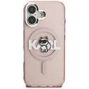 Karl Lagerfeld IML Choupette Sketch Logo MagSafe Apple iPhone 16 pink