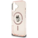 Karl Lagerfeld IML Choupette Sketch Logo MagSafe Apple iPhone 16 pink