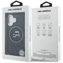 Karl Lagerfeld IML Glitter Karl & Choupette Heads Logo MagSafe Apple iPhone 16 black