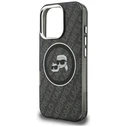 Karl Lagerfeld IML Glitter Karl & Choupette Heads Logo MagSafe Apple iPhone 16 Pro Max black