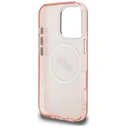 Karl Lagerfeld IML Glitter Karl & Choupette Heads Logo MagSafe Apple iPhone 16 Pro pink