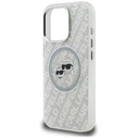 Karl Lagerfeld IML Glitter Karl & Choupette Heads Logo MagSafe Apple iPhone 16 Pro grey