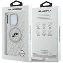 Karl Lagerfeld IML Glitter Karl & Choupette Heads Logo MagSafe Apple iPhone 16 Pro grey