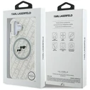 Karl Lagerfeld IML Glitter Karl & Choupette Heads Logo MagSafe Apple iPhone 16 grey