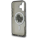 Karl Lagerfeld IML Glitter Karl & Choupette Sketch Logo MagSafe Apple iPhone 16 black