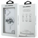 Karl Lagerfeld IML Glitter Karl & Choupette Sketch Logo MagSafe Apple iPhone 16 clear