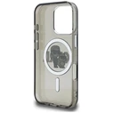 Karl Lagerfeld IML Glitter Karl & Choupette Sketch Logo MagSafe Apple iPhone 16 Pro Max black