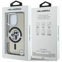 Karl Lagerfeld IML Glitter Karl & Choupette Sketch Logo MagSafe Apple iPhone 16 Pro Max black