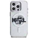 Karl Lagerfeld IML Glitter Karl & Choupette Sketch Logo MagSafe Apple iPhone 16 Pro Max clear